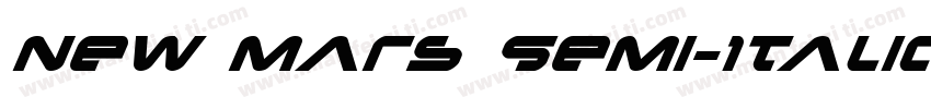 New Mars Semi-Italic字体转换
